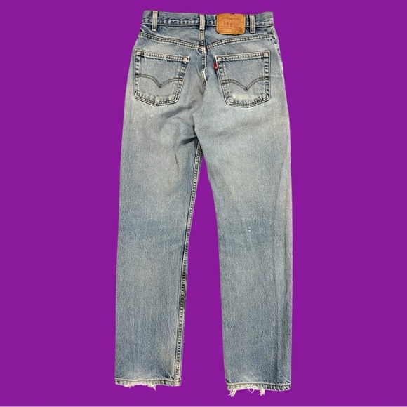 90s Reworked Levi’s Angel Print Jeans - Picture 2 of 5